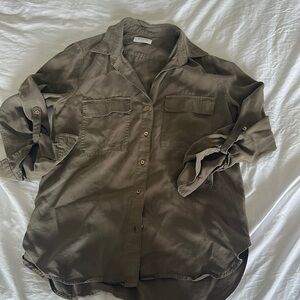 Aritzia Babaton Green Blouse